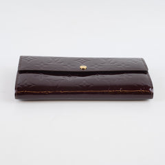 Louis Vuitton Sarah Vernis Long wallet Amarante