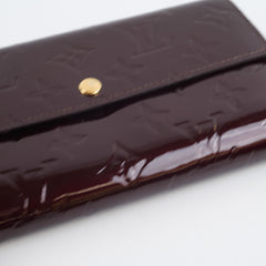 Louis Vuitton Sarah Vernis Long wallet Amarante