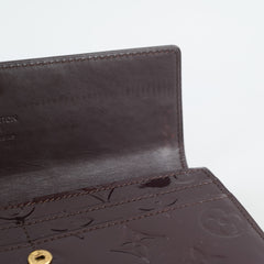 Louis Vuitton Sarah Vernis Long wallet Amarante