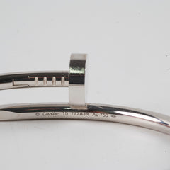 Cartier Juste Un Clou JUC Bracelet Size 15 White Gold 2024