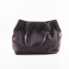 Gucci Chocolate Brown Canvas Tote