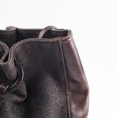 Gucci Chocolate Brown Canvas Tote