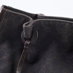 Gucci Chocolate Brown Canvas Tote