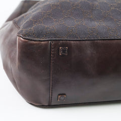 Gucci Chocolate Brown Canvas Tote