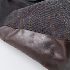 Gucci Chocolate Brown Canvas Tote