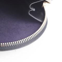 Prada Mini Leather Round Pouch Black