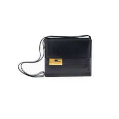 Gucci G Shoulder Bag Black GHW