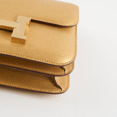 Hermes Constance Mini Cheve Dore W stamp