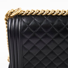 Chanel New Medium Boy Bag Caviar Black 2018