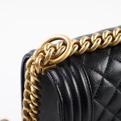 Chanel New Medium Boy Bag Caviar Black 2018