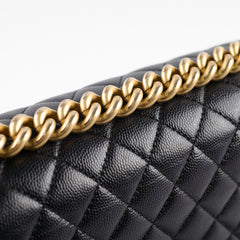 Chanel New Medium Boy Bag Caviar Black 2018