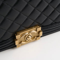 Chanel New Medium Boy Bag Caviar Black 2018