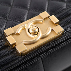 Chanel New Medium Boy Bag Caviar Black 2018