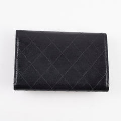 Chanel CC Turnlock Calfskin Medium Wallet Black