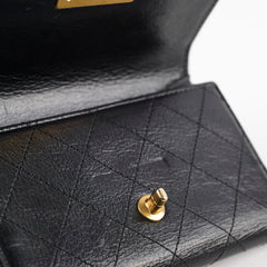 Chanel CC Turnlock Calfskin Medium Wallet Black