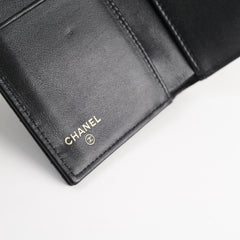Chanel CC Turnlock Calfskin Medium Wallet Black