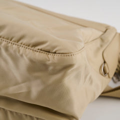 Prada Nylon Messenger Bag Light Beige