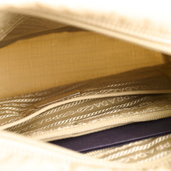 Prada Nylon Messenger Bag Light Beige