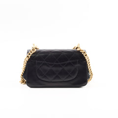 Chanel Seasonal Flap Bag Calfskin Black Serial 24