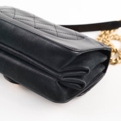 Chanel Seasonal Flap Bag Calfskin Black Serial 24