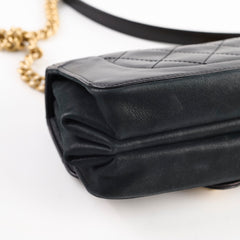 Chanel Seasonal Flap Bag Calfskin Black Serial 24