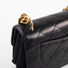 Chanel Seasonal Flap Bag Calfskin Black Serial 24