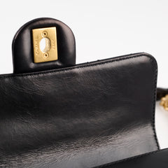Chanel Seasonal Flap Bag Calfskin Black Serial 24