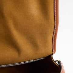 Celine Triomphe Medium Folco Crossbody Tan Brown