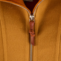 Hermes Long Cashmere Coat Mustard/Orange Size 34