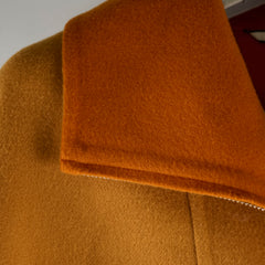 Hermes Long Cashmere Coat Mustard/Orange Size 34