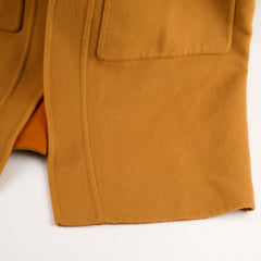 Hermes Long Cashmere Coat Mustard/Orange Size 34