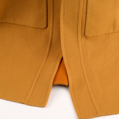 Hermes Long Cashmere Coat Mustard/Orange Size 34