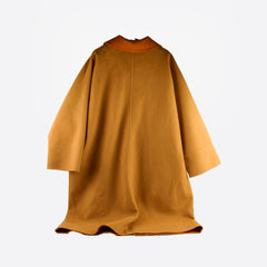 Hermes Long Cashmere Coat Mustard/Orange Size 34