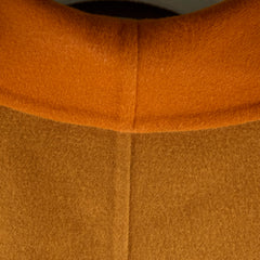 Hermes Long Cashmere Coat Mustard/Orange Size 34