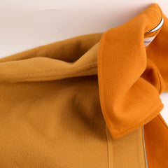 Hermes Long Cashmere Coat Mustard/Orange Size 34