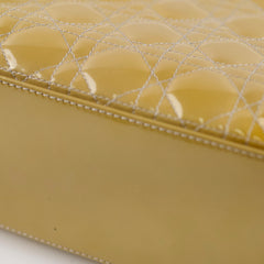 Dior Lady Dior Medium Patent Yellow/Gold