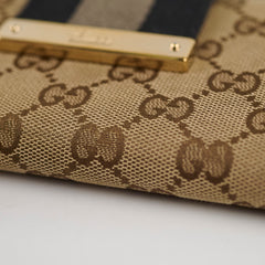Gucci Canvas Long Wallet GG Supreme Brown