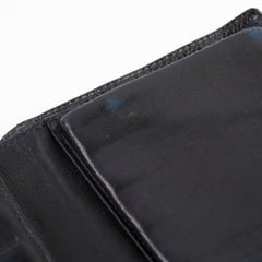 Chanel Vintage Caviar Snap Button Long Wallet Black