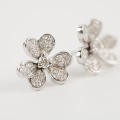 Van Cleef & Arpels Frivole Diamond Earrings Mini Model