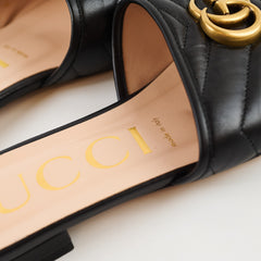 Gucci Marmont Sandals Black Size 40