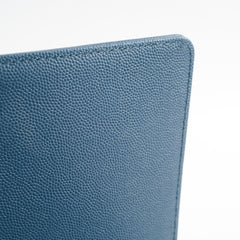 Chanel Old Medium Boy Bag Chevron Caviar Blue 2018