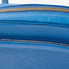 Louis Vuitton Epi June Shoulder Bag Blue