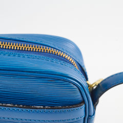 Louis Vuitton Epi June Shoulder Bag Blue