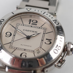 Cartier Pasha Watch 41mm Silver