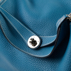 Hermes Lindy 30 Clemence PHW Blue Jeans T Stamp 2015