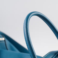 Hermes Lindy 30 Clemence PHW Blue Jeans T Stamp 2015