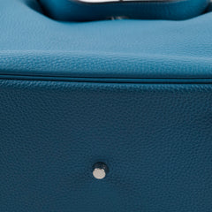 Hermes Lindy 30 Clemence PHW Blue Jeans T Stamp 2015