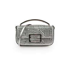 Fendi x Marc Jacobs Baguette Phone Pouch Silver Leather