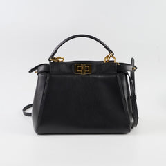 Fendi Mini Peekaboo Black with Defender