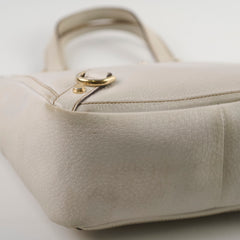 Gucci Small Abbey Tote Bag White Leather